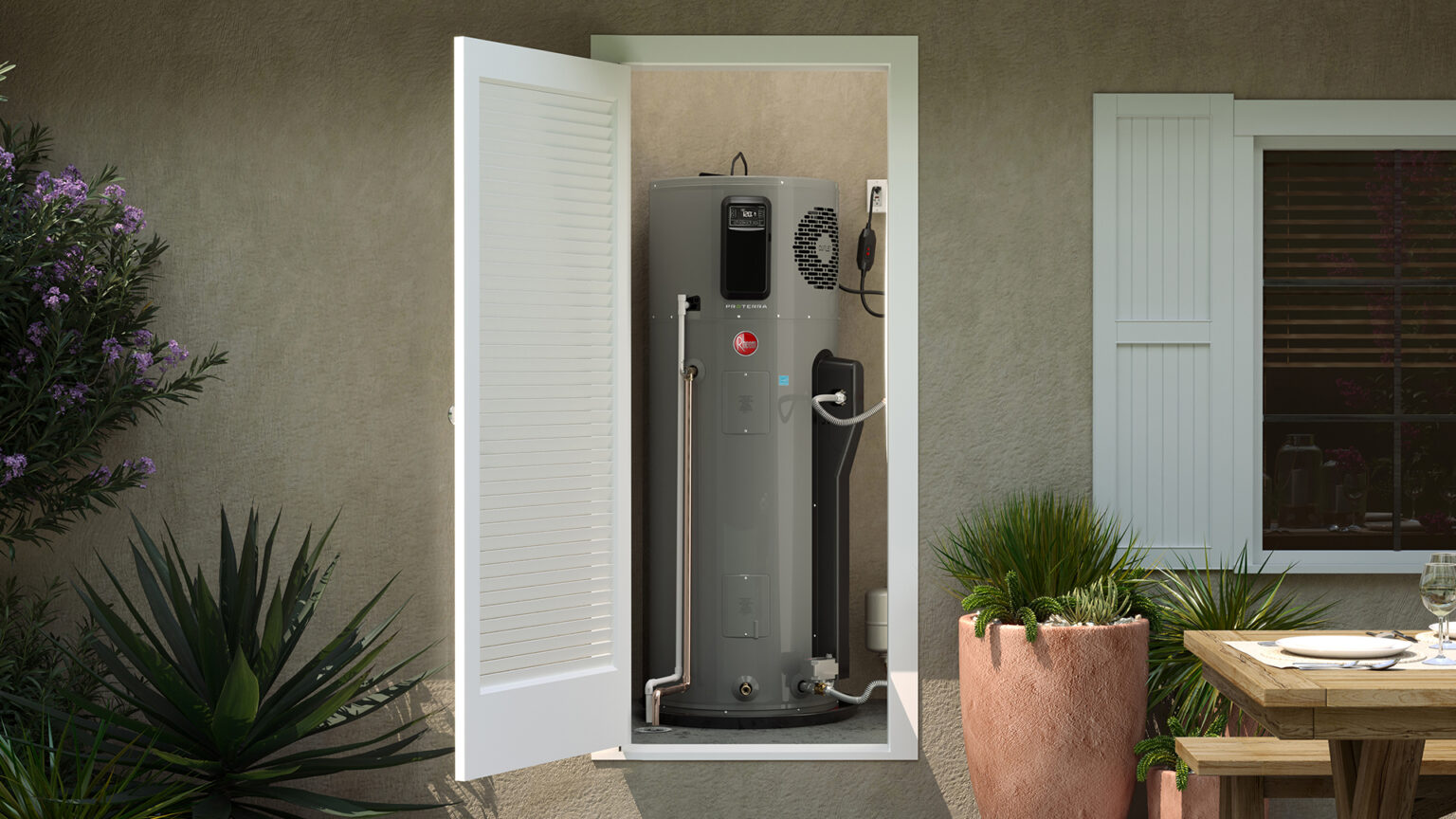 120Volt Rheem ProTerra Plugin Heat Pump Water Heaters Designed for