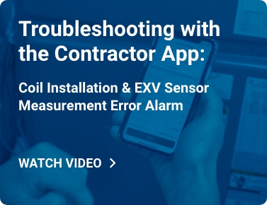 Coil Installation & EXV Sensor Measurement Error Alarm