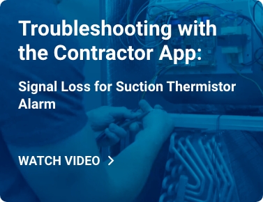 Signal loss for Suction Thermistor alarm