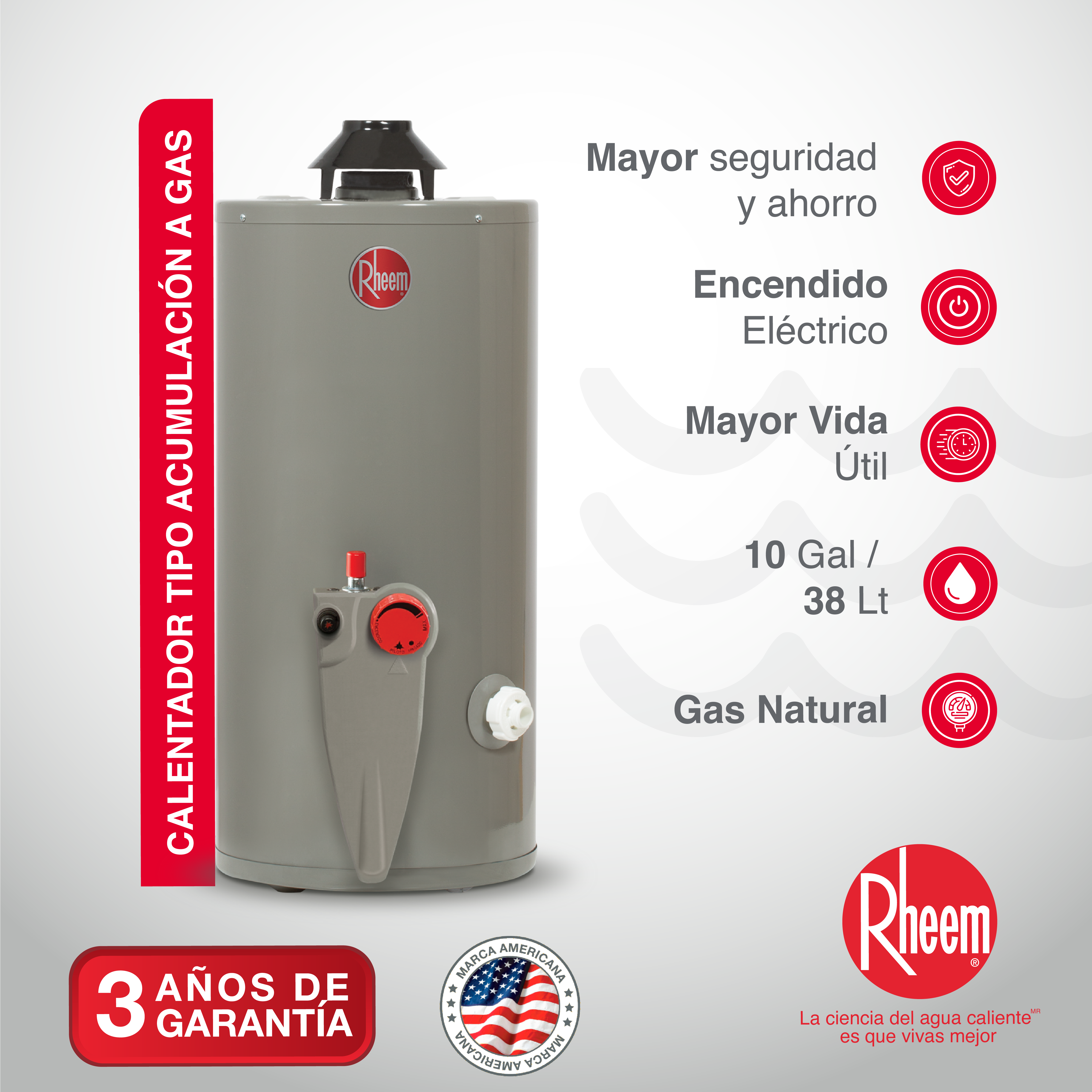 Calentador Eléctrico de acumulación 80 Litros - Rheem Colombia