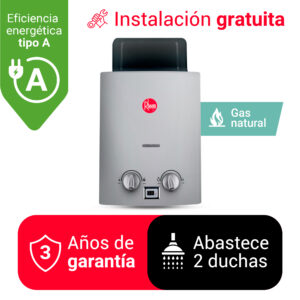 Terma a gas natural 8 litros Rheem