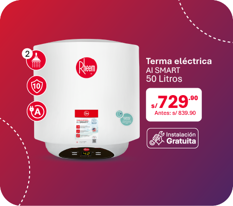 Terma Eléctrica 50 Litros AI SMART en descuento