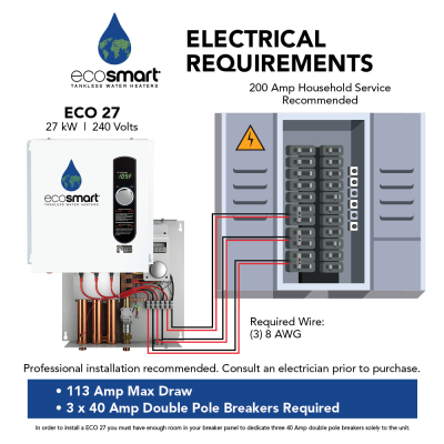 ECO 27 - EcoSmart Outdoor Tankless Water Heater EcoSmart Tankless Water Heaters