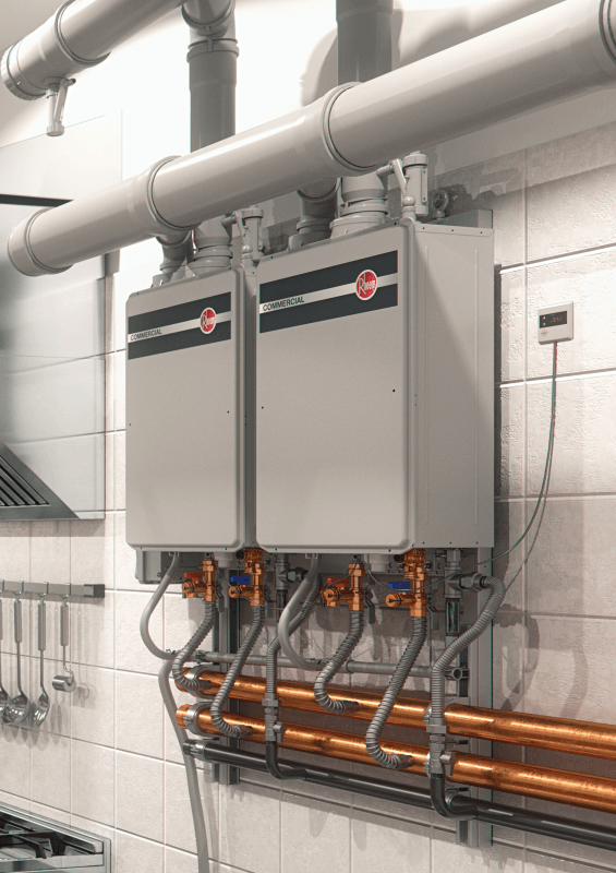 Commercial Tankless System Wall Hanging Rheem.ca